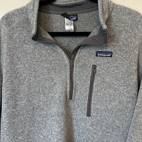 Patagonia Men's Better Sweater 1/4 Zip Fleece Gray Size XL - Picture 5 of 10